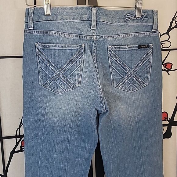Seven7 Rhinestone Flare Jeans  - Picture 7 of 16